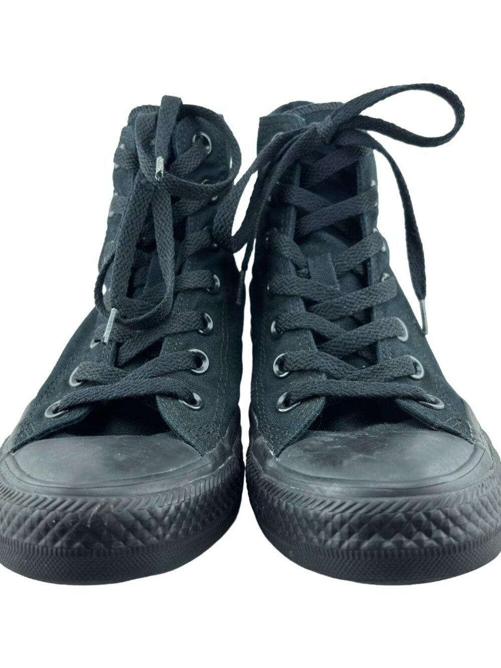Converse Chuck Taylor All Star High Triple Black Sneakers Mens 5 Womens 7 - Picture 2 of 11
